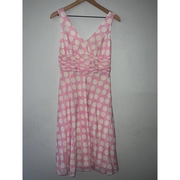 Lilly Pulitzer Dresses & Skirts - Lilly Pulitzer vintage pink polka dot silk dress size 4
